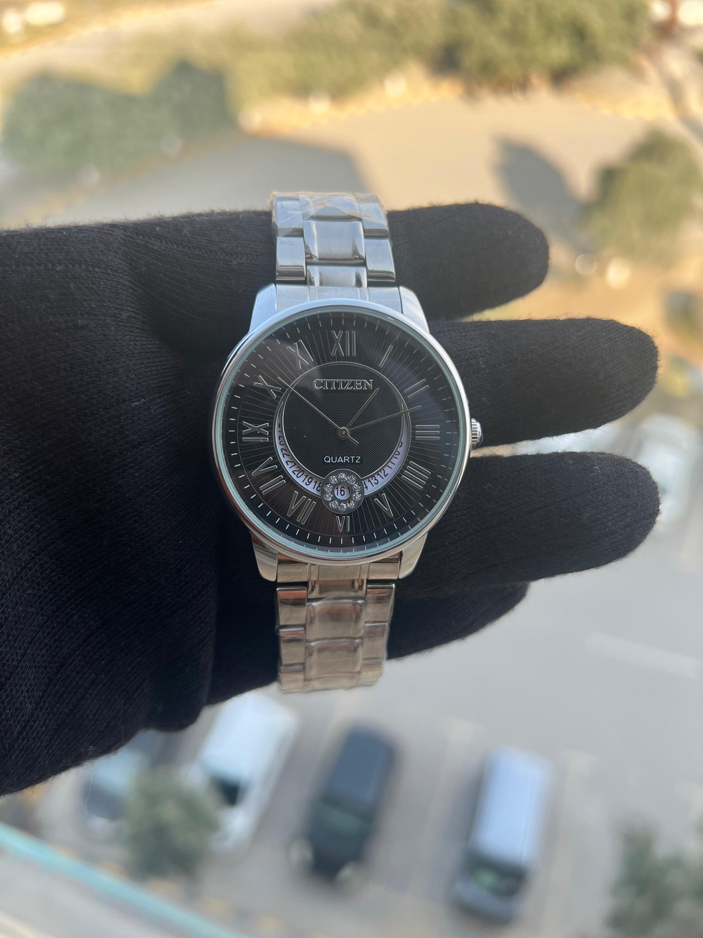 CTZN - Tsuyosa Silver Black Quartz - AAA Quality