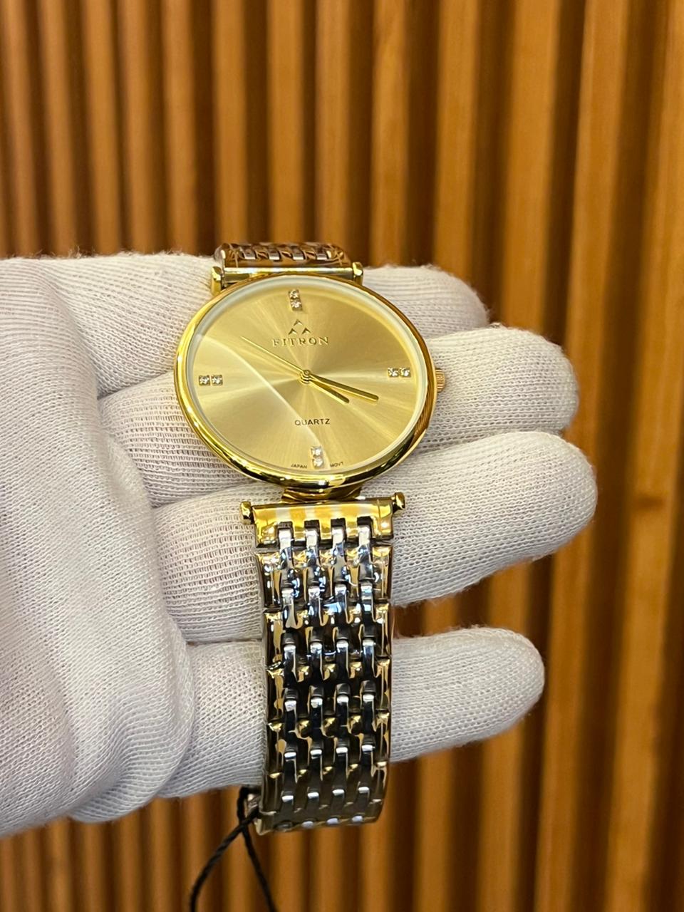 Fitron Quartz Stainless Steel Dress Watch