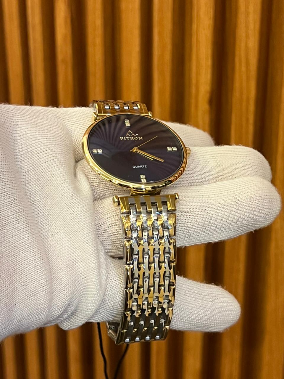 Fitron Quartz Stainless Steel Dress Watch