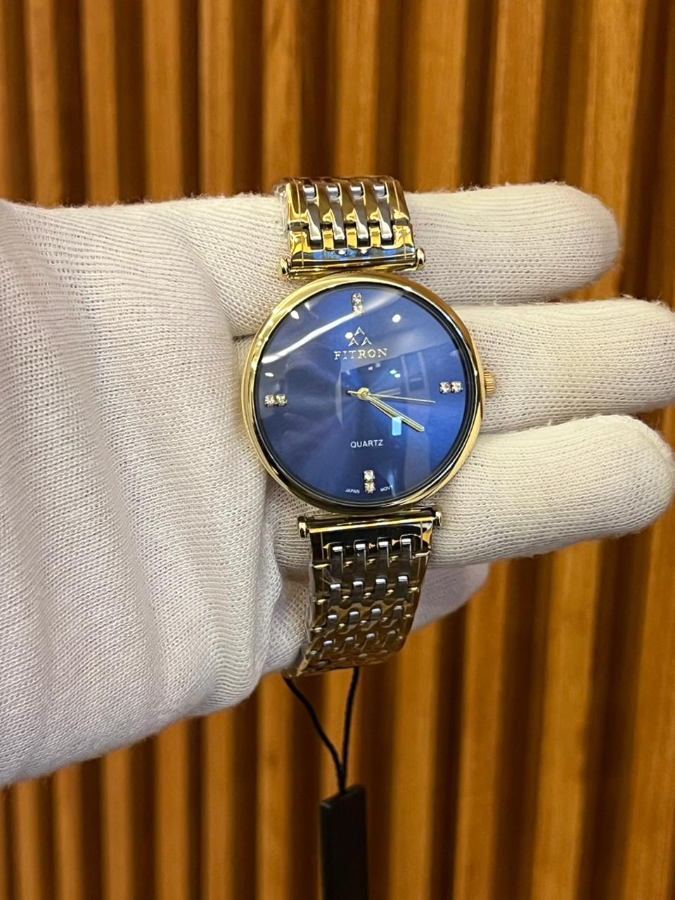 Fitron Quartz Stainless Steel Dress Watch