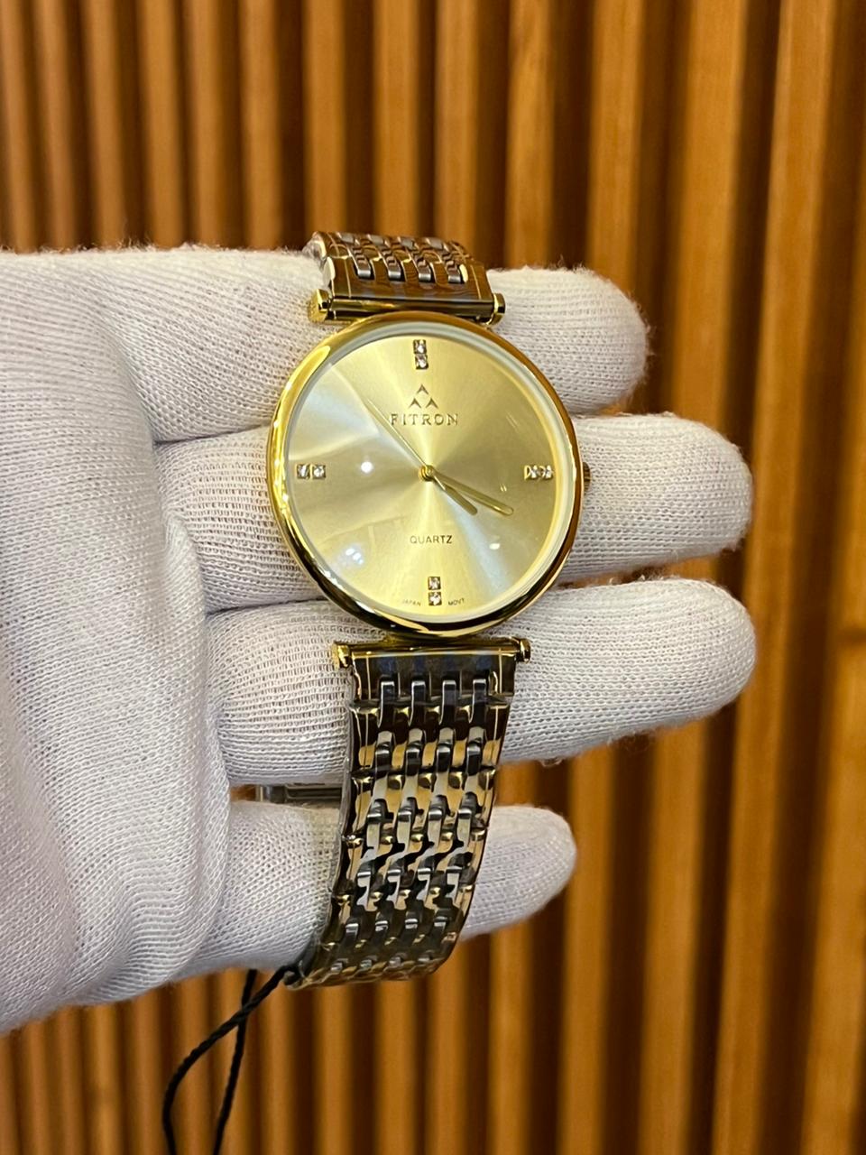 Fitron Quartz Stainless Steel Dress Watch