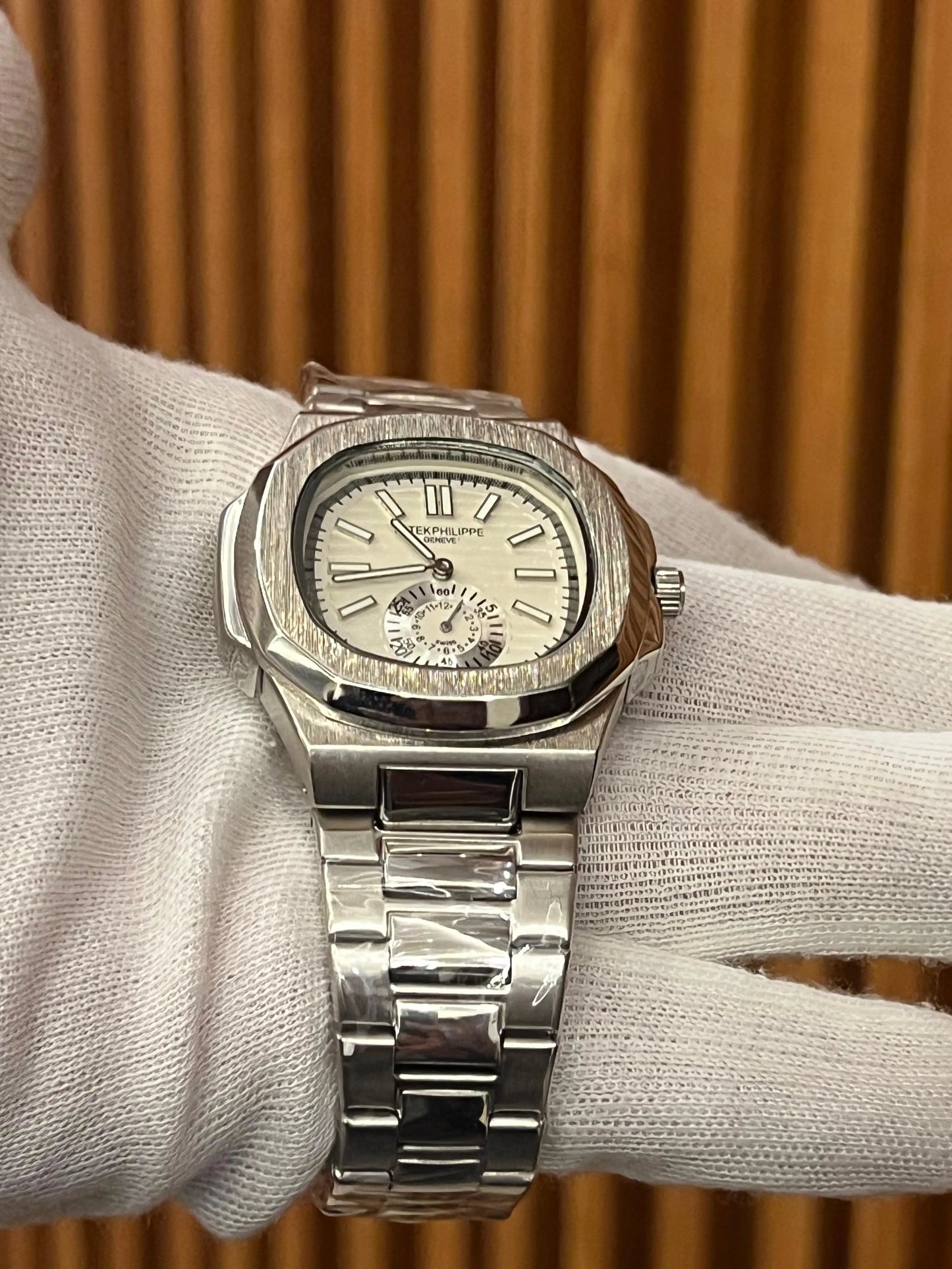 PP - Nautilus Silver Black and White - AAA Quality