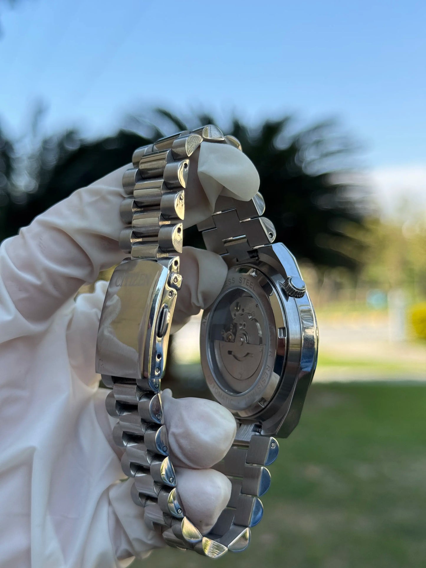CTZN - Automatic Silver Green Quartz - AAA Quality