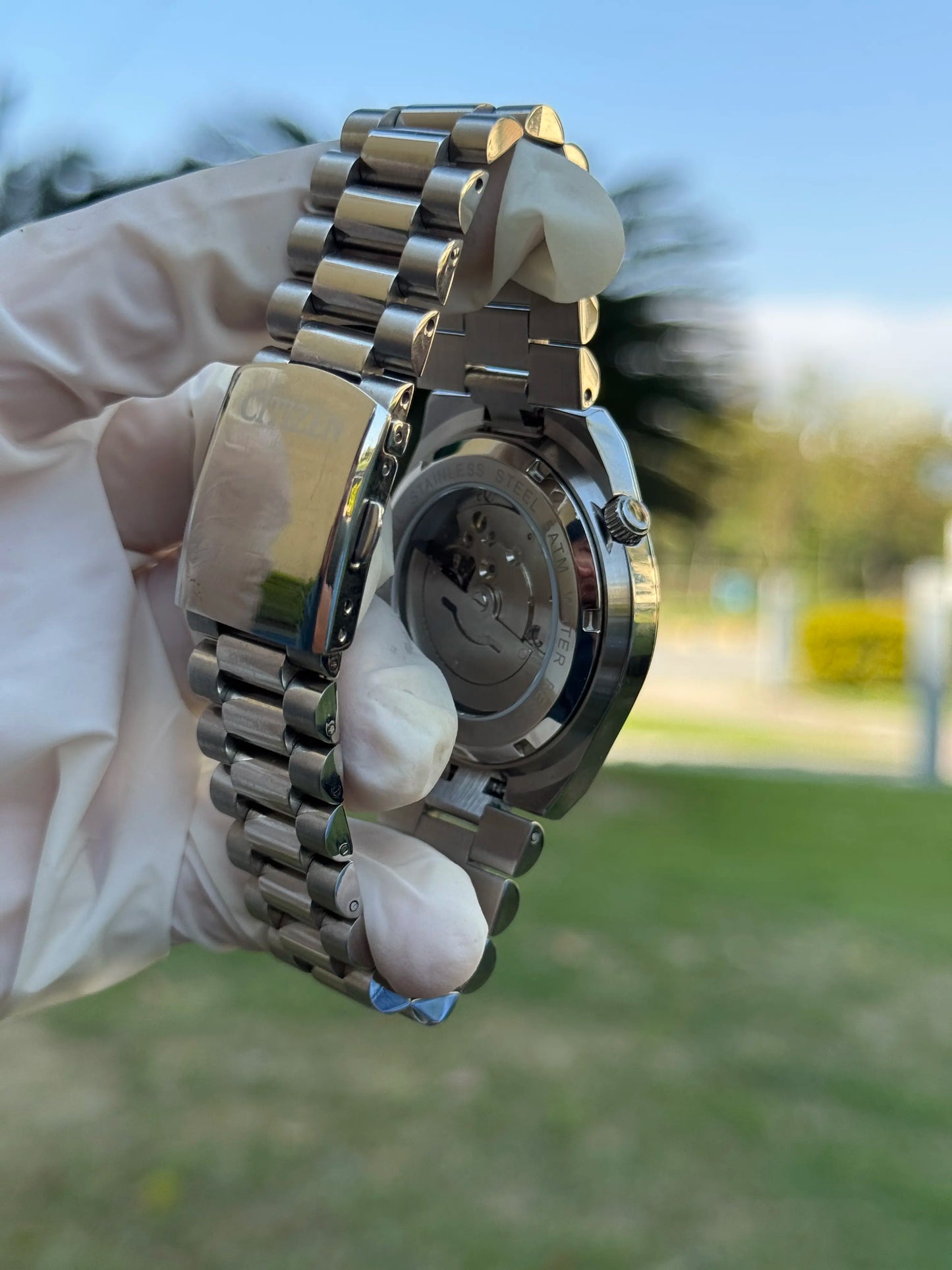 CTZN - Automatic Silver Green Quartz - AAA Quality