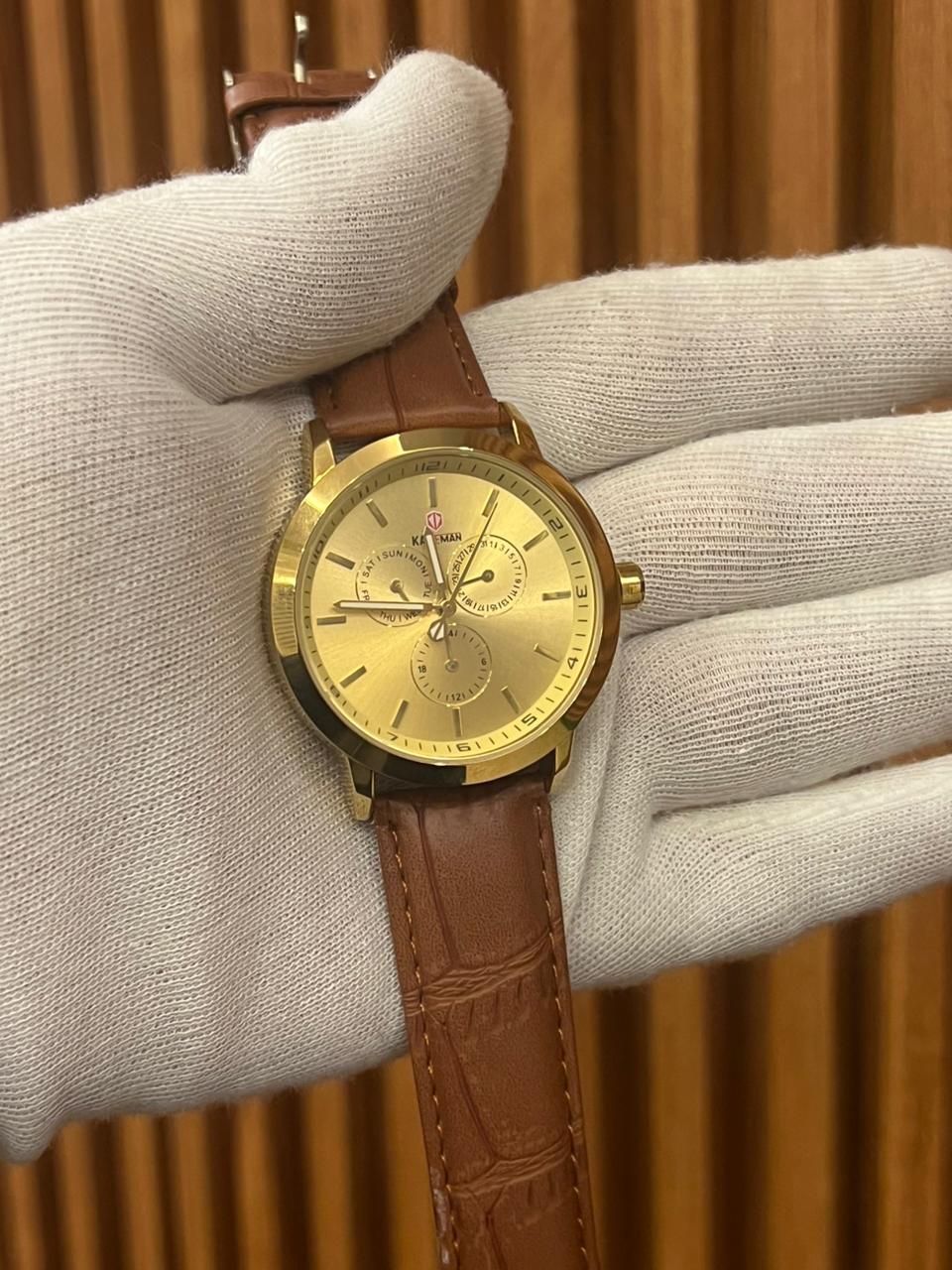 Kademan K9011 Quartz Leather Strap Watch