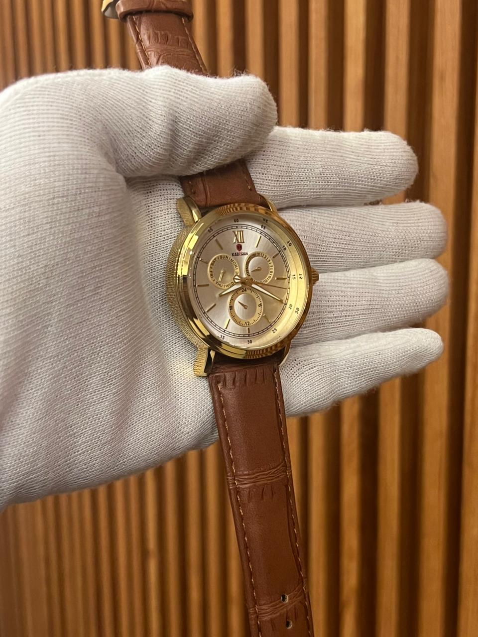 Kademan K9011 Quartz Leather Strap Watch