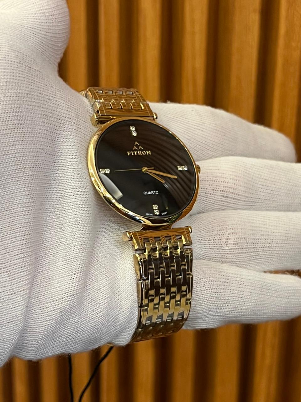 Fitron Quartz Stainless Steel Dress Watch