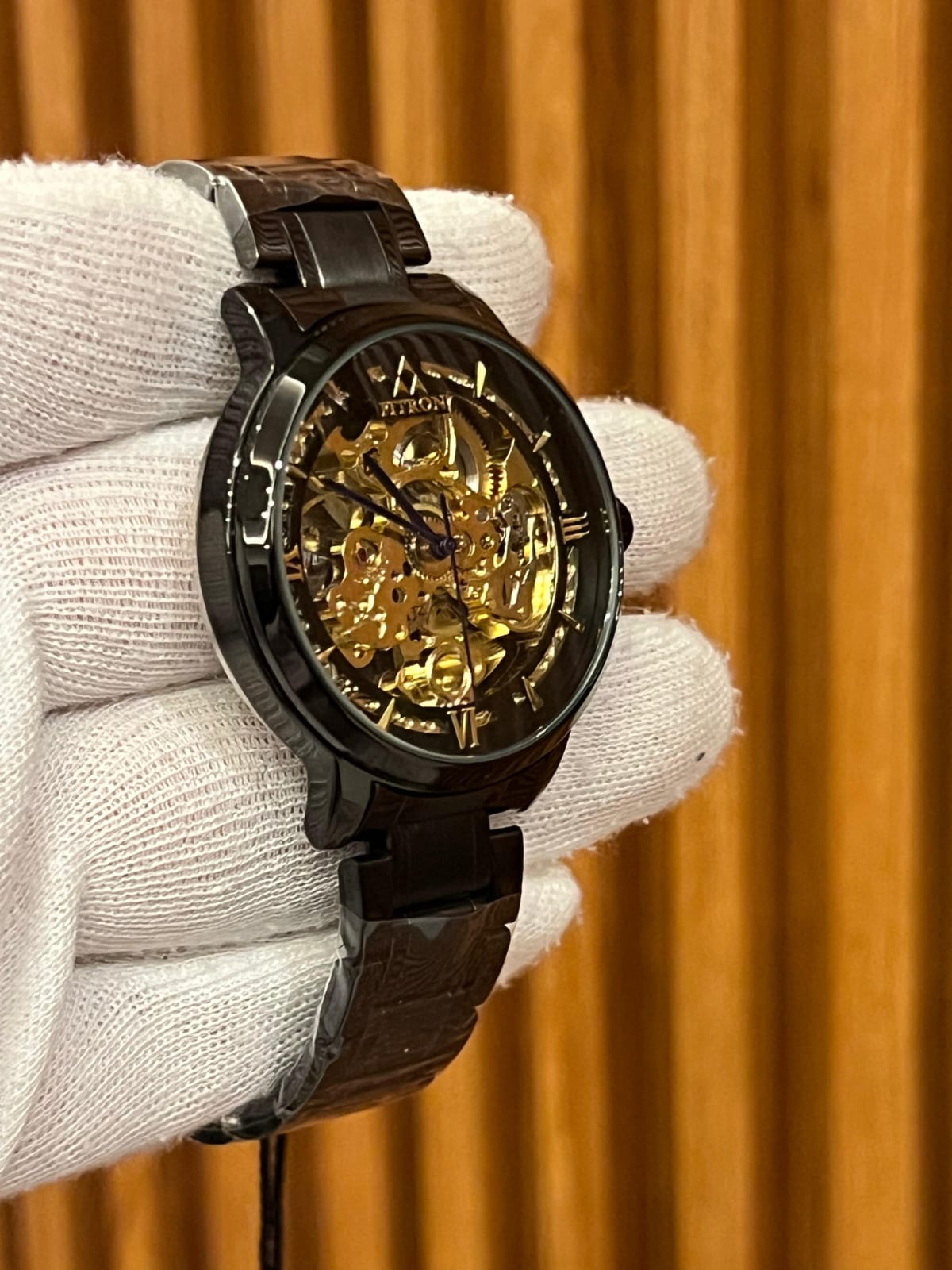 Fitron Skeleton Automatic Dual-Tone Watch - AAA Quality